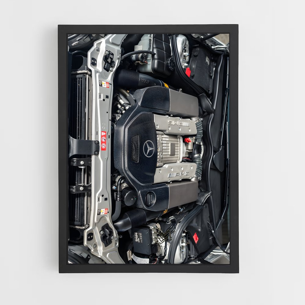 Poster Moteur de Précision – affiche Mercedes (vue 2)